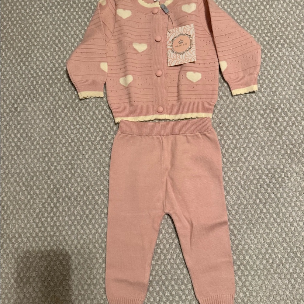 Beau Kid Knit 2pc pant and sweater set